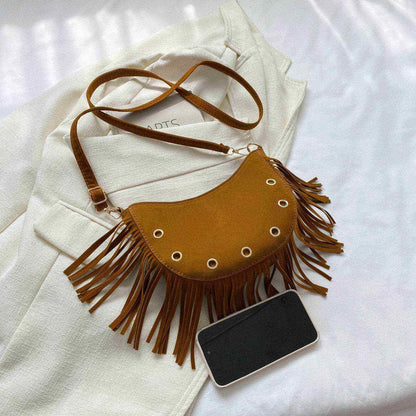Fringe Detail Crossbody Bag - Purcell's Clothing Company