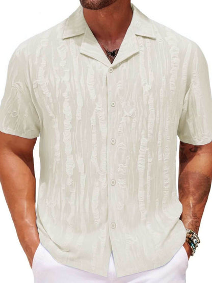 Collared Neck Short Sleeve Shirt - Purcell's Clothing Company