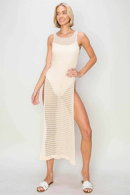 HYFVE Crochet Backless Cover Up Dress - Purcell's Clothing Company