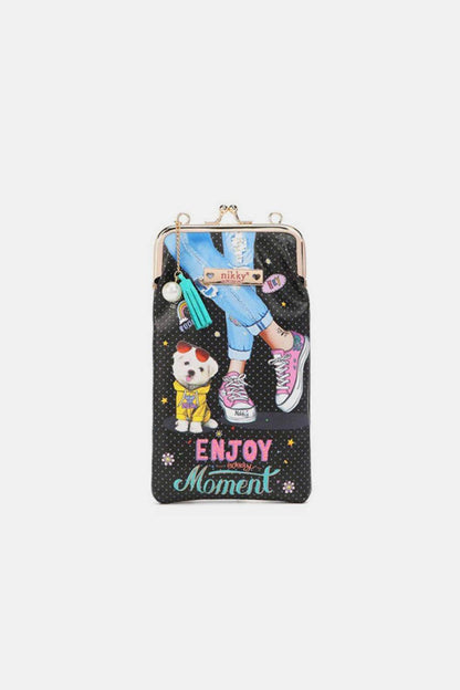 Nicole Lee USA Printed Kisslock Phone and Sunglass Purse - Purcell's Clothing Company