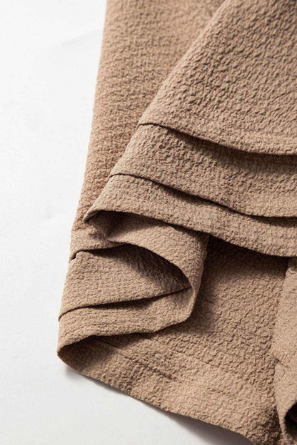 Textured Tiered Edge High Waist Shorts - Purcell's Clothing Company