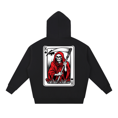 Death Holds No Favorites Essential Heavyweight Hoodie (UNISEX)