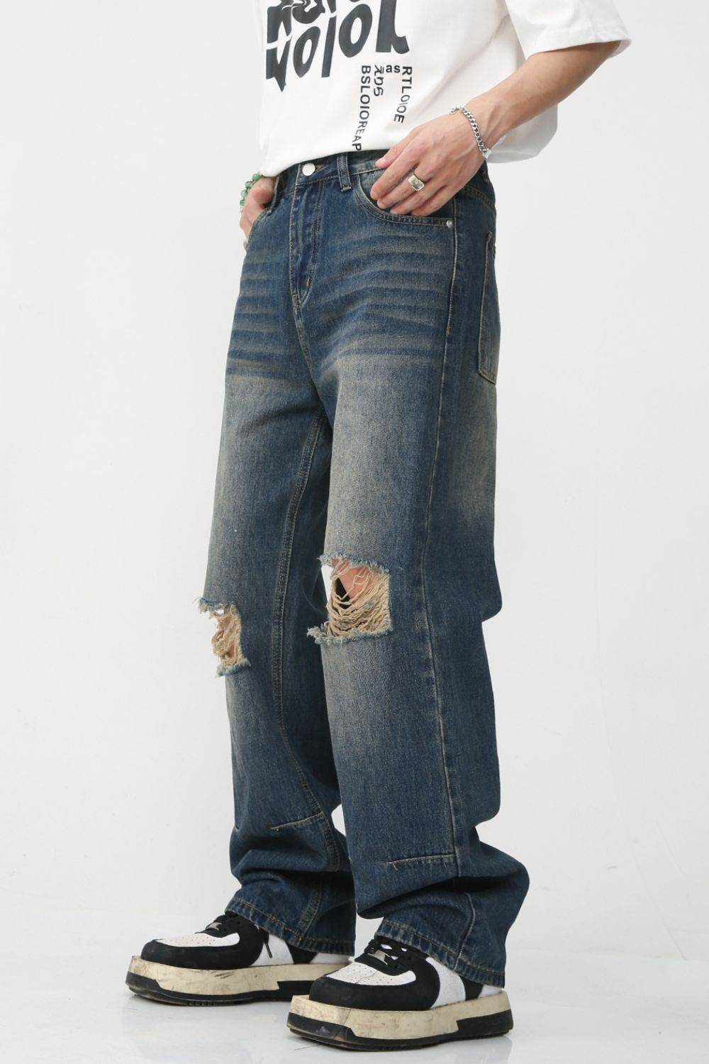Distressed Jeans with Pockets - Purcell's Clothing Company