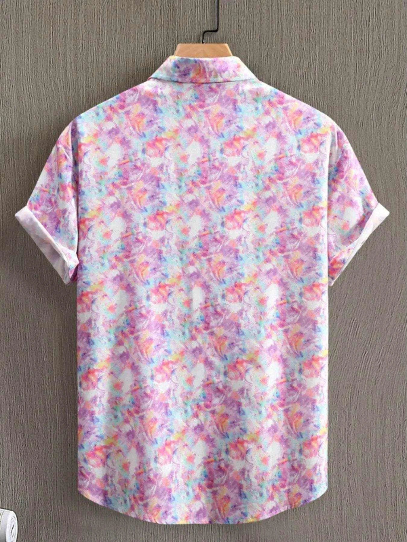 Men's Printed Short Sleeve Casual Shirt - Purcell's Clothing Company