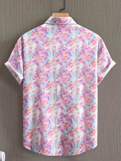 Men's Printed Short Sleeve Casual Shirt - Purcell's Clothing Company