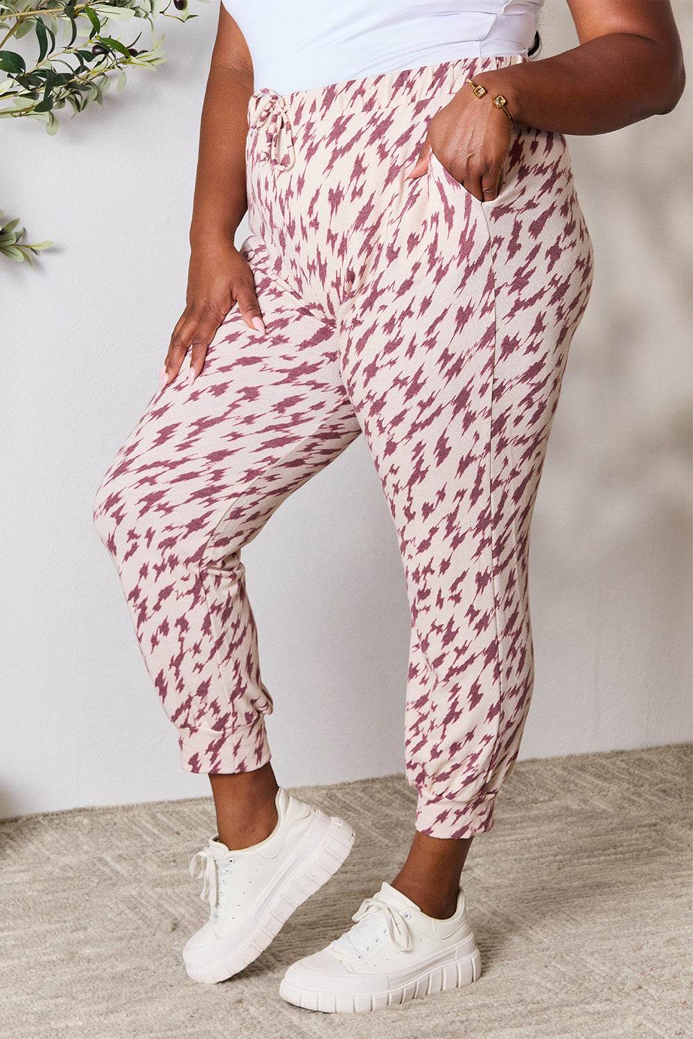 Heimish Full Size Printed Drawstring Pants - Purcell's Clothing Company