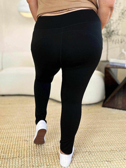 Wide Waistband Sports Leggings - Purcell's Clothing Company