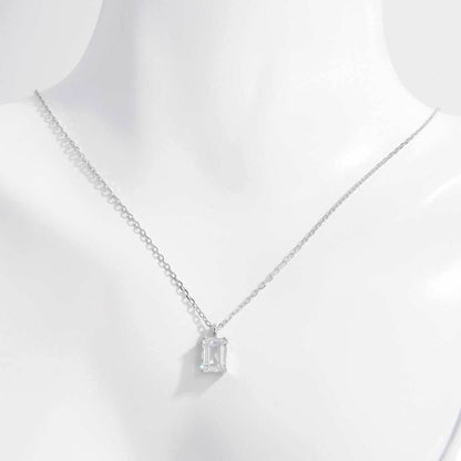 925 Sterling Silver Zircon Pendant Necklace - Purcell's Clothing Company
