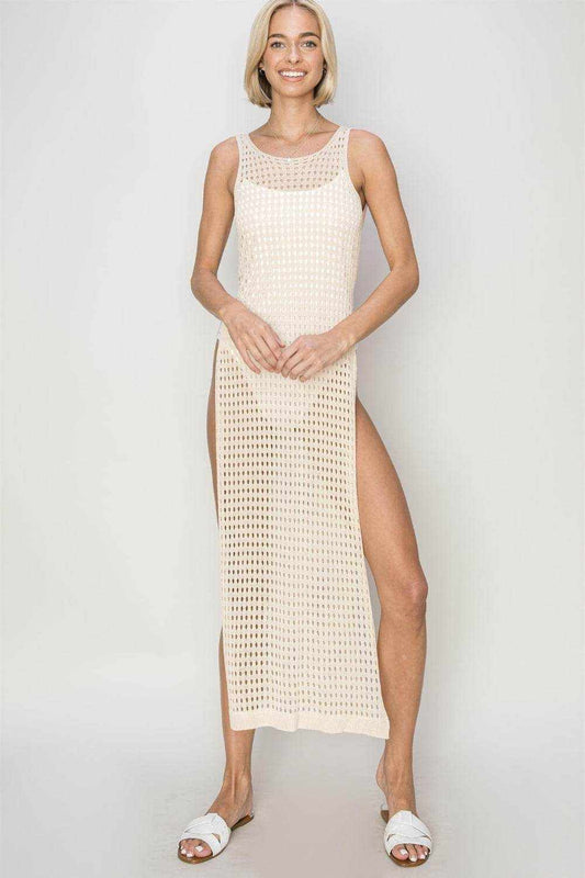 HYFVE Crochet Backless Cover Up Dress - Purcell's Clothing Company