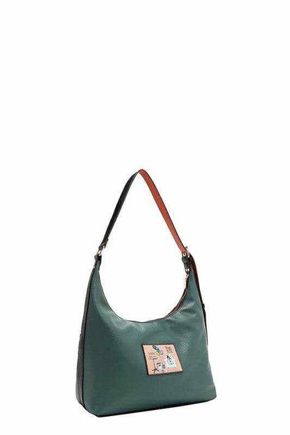 Nicole Lee USA Party King Shoulder Bag with 2 Accessory Pockets Front - Purcell's Clothing Company