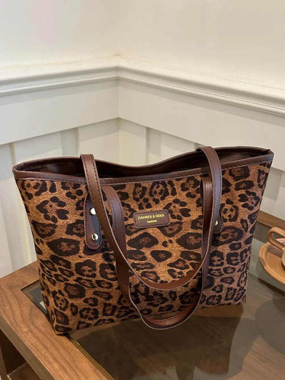 Leopard Polyester Tote Bag - Purcell's Clothing Company