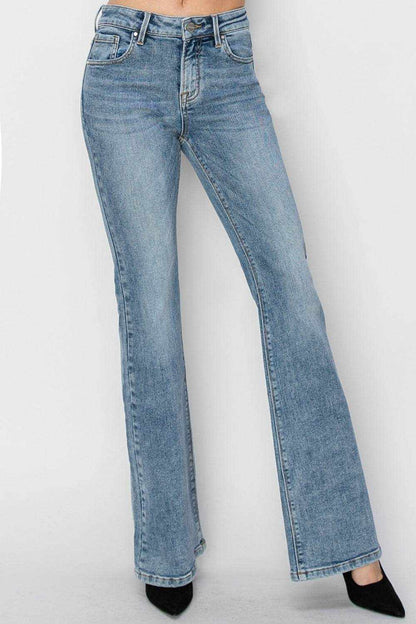 RISEN Full Size Mid Rise Bootcut Jeans - Purcell's Clothing Company