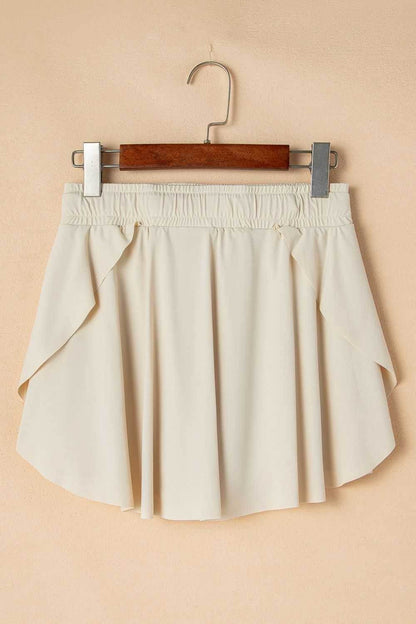 Drawstring High Waist Lined Active Skorts - Purcell's Clothing Company