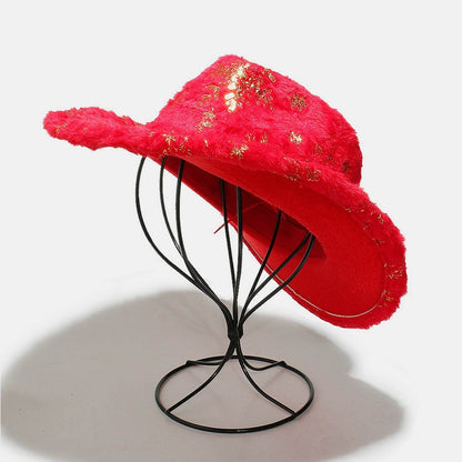 Fuzzy Snowflakes Polyester Hat - Purcell's Clothing Company