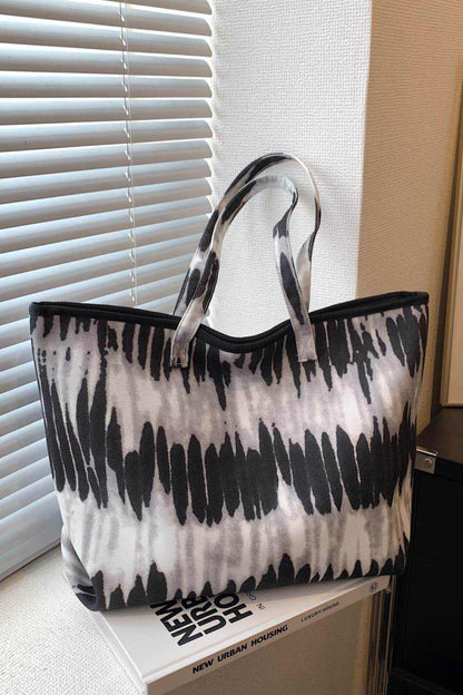 Printed PU Leather Tote Bag - Purcell's Clothing Company