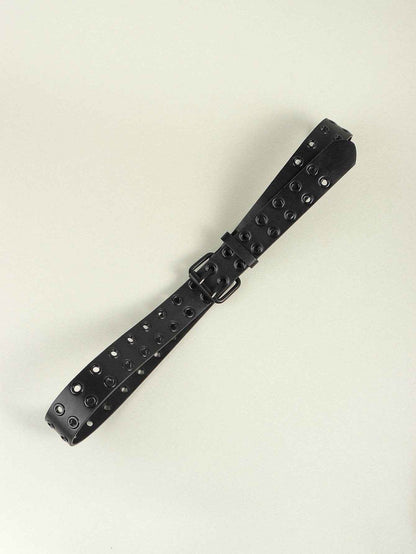 Grommet PU Leather Belt - Purcell's Clothing Company