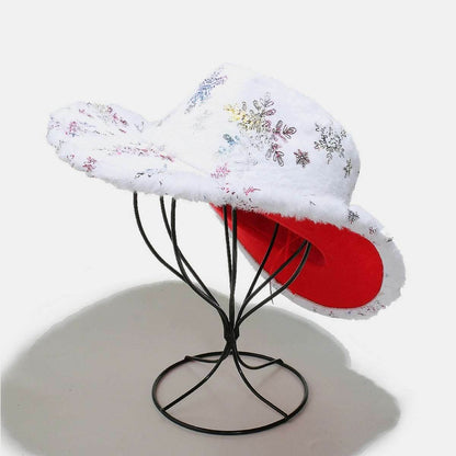 Fuzzy Snowflakes Polyester Hat - Purcell's Clothing Company