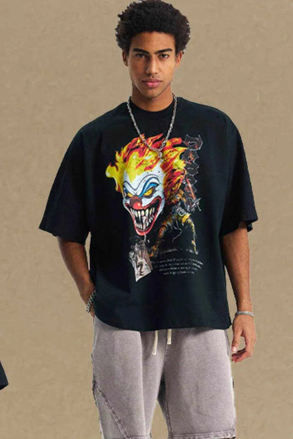 Graphic Round Neck Half Sleeve T-Shirt - Purcell's Clothing Company