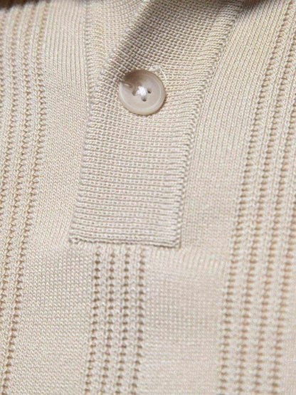 Collared Neck Short Sleeve Knit Polo - Purcell's Clothing Company