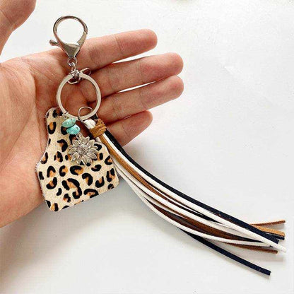 Turquoise Fringe Detail Key Chain - Purcell's Clothing Company