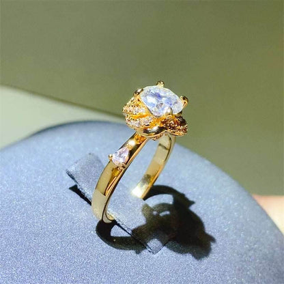 1 Carat Moissanite Zircon 925 Sterling Silver Ring - Purcell's Clothing Company