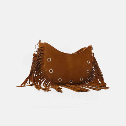 Fringe Detail Crossbody Bag - Purcell's Clothing Company