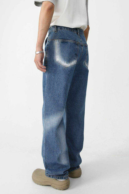 Men's Tie-Dye Washed Straight Leg Jeans - Purcell's Clothing Company