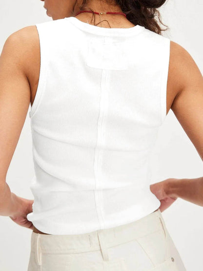 V-Neck Wide Strap Tank - Purcell's Clothing Company