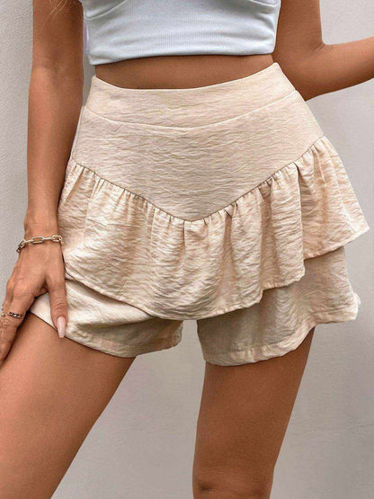 Perfee Layered High Waist Shorts - Purcell's Clothing Company