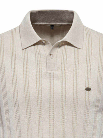 Collared Neck Short Sleeve Knit Polo - Purcell's Clothing Company