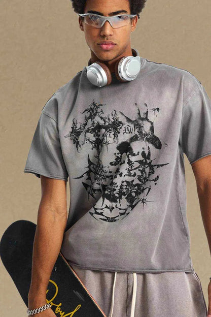 Graphic Round Neck Half Sleeve T-Shirt - Purcell's Clothing Company