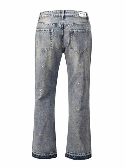 Men's Frayed Hem Bootcut Jeans - Purcell's Clothing Company