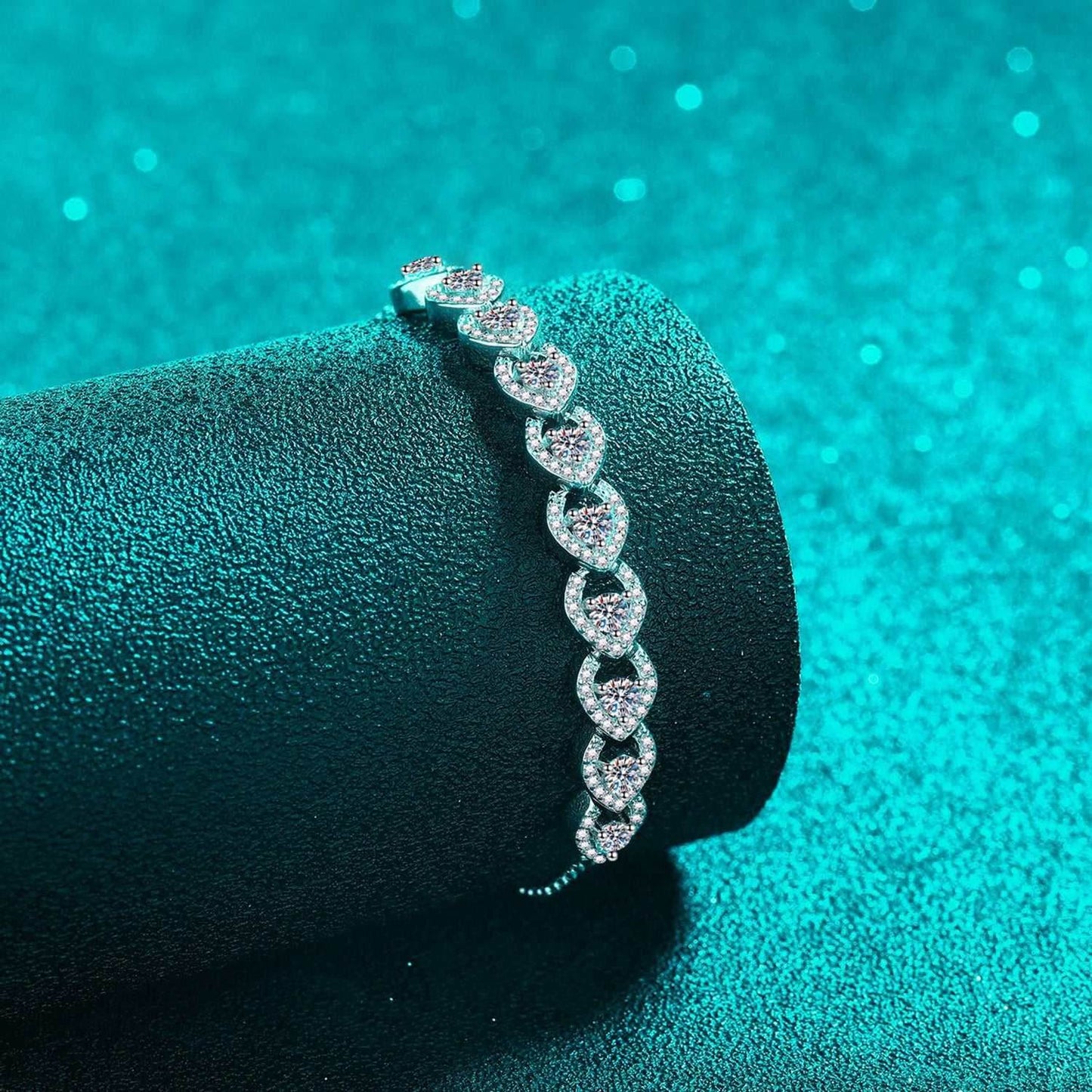 1 Carat Moissanite 925 Sterling Silver Bracelet - Purcell's Clothing Company