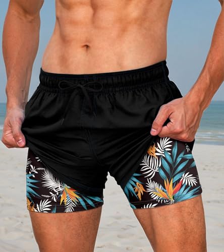 5.5" Inseam Anti-Chafe Swim Shorts