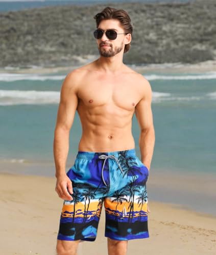 Trunks 9" Quick Dry Bathing Suit Big & Tall