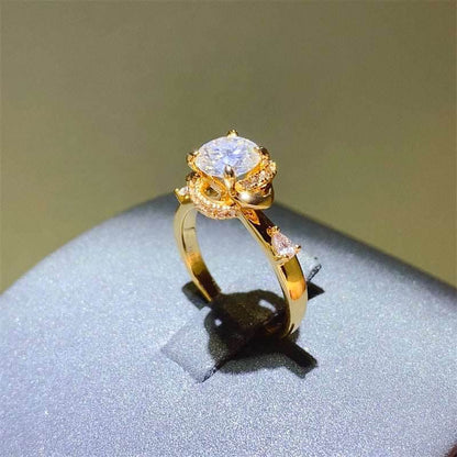 1 Carat Moissanite Zircon 925 Sterling Silver Ring - Purcell's Clothing Company