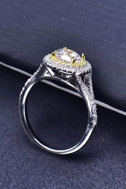 Two-Tone 1 Carat Moissanite Ring - Purcell's Clothing Company