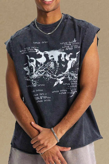 Round Neck Graphic Tank - Purcell's Clothing Company