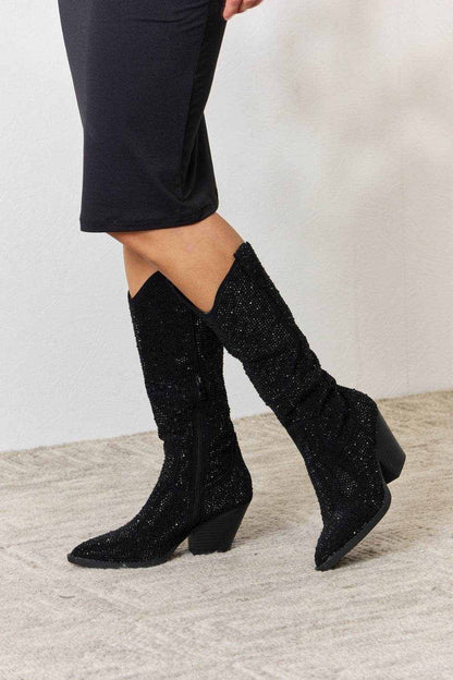 Forever Link Rhinestone Knee High Cowboy Boots - Purcell's Clothing Company