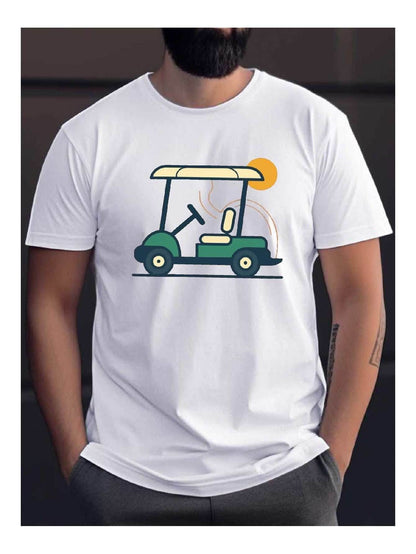 Leisure Patterned Golf Cart Print Tee - Purcell's Clothing Company