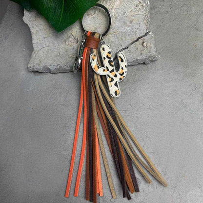 Cactus Keychain with Tassel - Purcell's Clothing Company