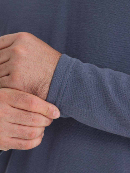 Collared Neck Long Sleeve Polo - Purcell's Clothing Company