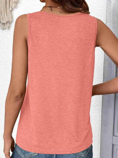 Ruched V-Neck Tank - Purcell's Clothing Company