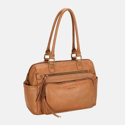 David Jones Zipper PU Leather Handbag - Purcell's Clothing Company