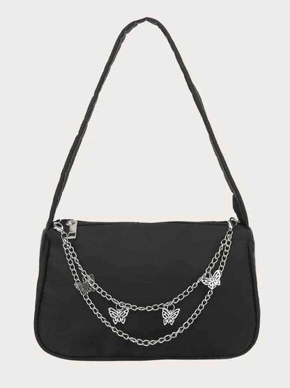 Butterfly Chain Polyester Handbag - Purcell's Clothing Company
