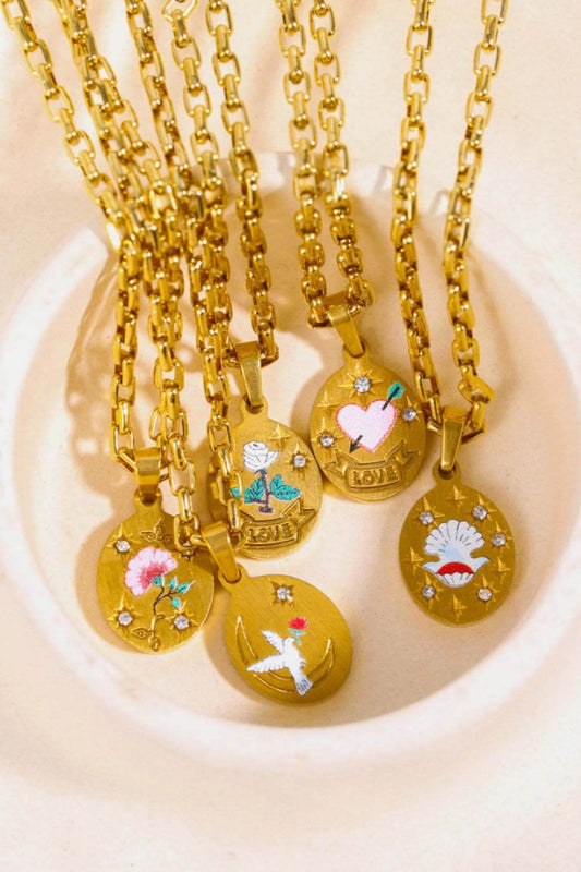 Stainless Steel 18K Gold-Plated Necklace - Purcell's Clothing Company