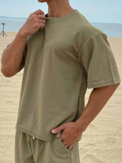 Round Neck Half Sleeve T-Shirt - Purcell's Clothing Company