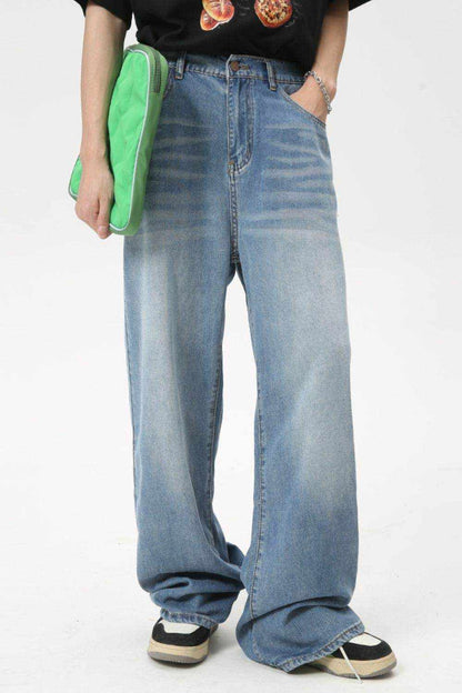 Men's Washed Straight Jeans - Purcell's Clothing Company