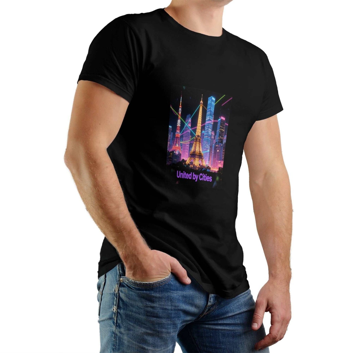 City Printed Pure Cotton T-Shirt