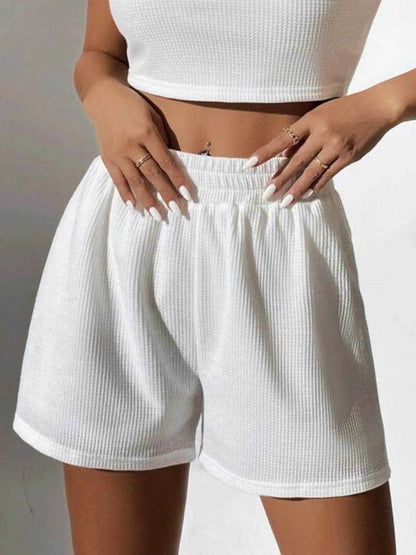 Full Size Wide Strap Tank and Shorts Set Plus Size - Purcell's Clothing Company